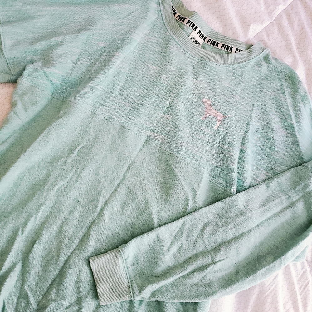 PINK Victoria's Secret Blue Crewneck